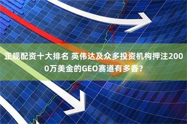 正规配资十大排名 英伟达及众多投资机构押注2000万美金的GEO赛道有多香？